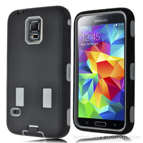 Rugged Silicone and PC Case for Samsung S5